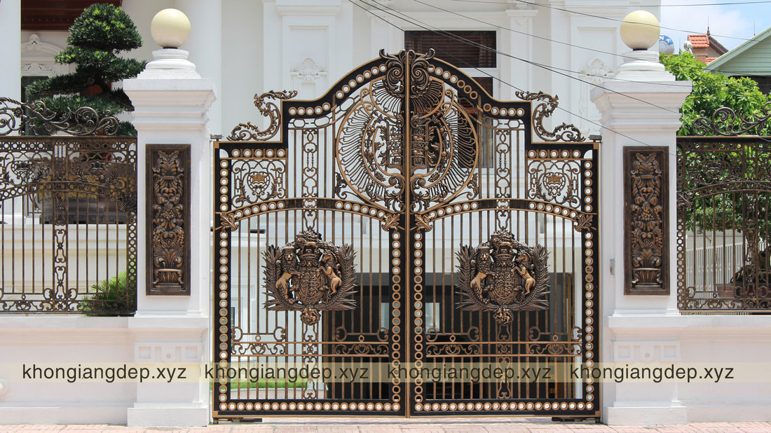 Mẫu cổng biệt thự đẹp cổng nhôm đúc đẹp ở tại Ninh Thuận - NINH ...